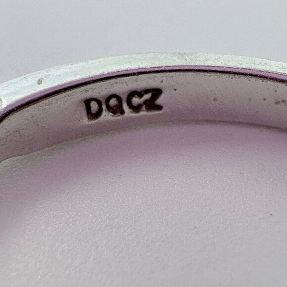 VTG Solid Sterling Silver 925 Marquise Cut Cubic Zirconia Ring Size 9.75 - Picture 7 of 9